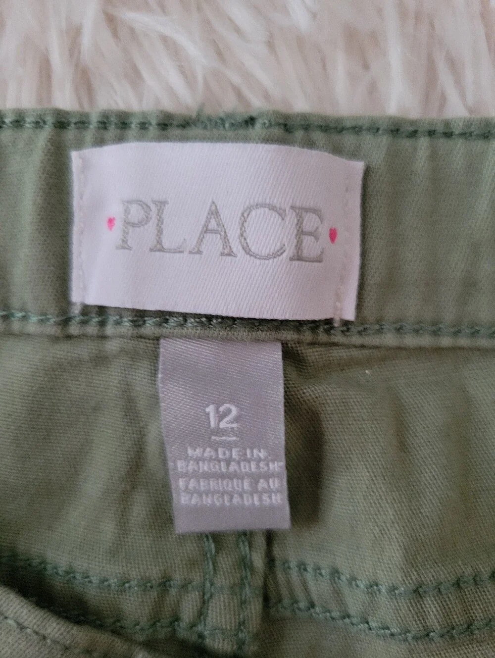 Children's Place Bundle 3 Bermeda Shorts Olive, Teal, Purple Girls Size 14 Slim